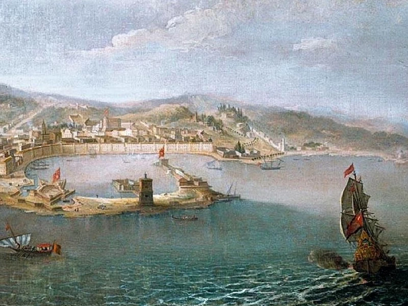 1674-Bernardino Vincenzo Fergioni - Veduta di Messina